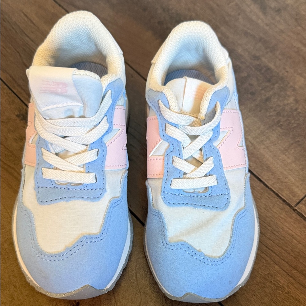 New Balance Kids Blue & Pink Sneakers